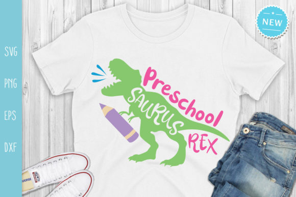 Preschool Saurus Rex Girl SVG: A Stitch Test