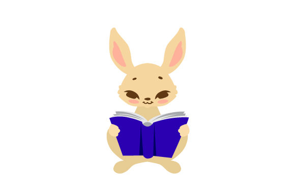 Rabbit Reading Book: A Thoughtful Embroidery Design for Cozy Creatives