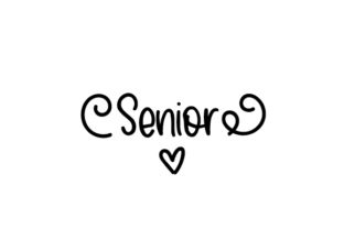 Senior: A Thoughtful Embroidery Design for Graduation and Beyond